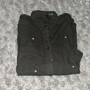 ZARA OLIVE BUTTON UP